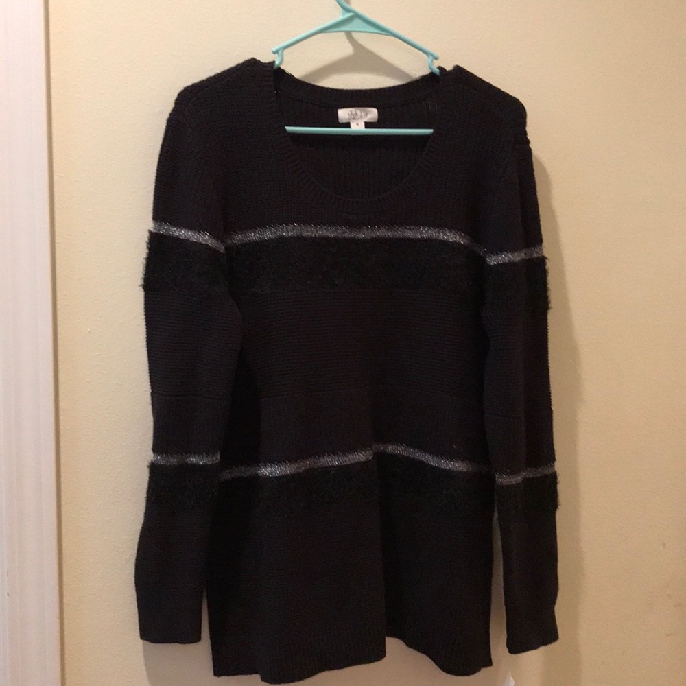 Style co Deep black combo woman sweater